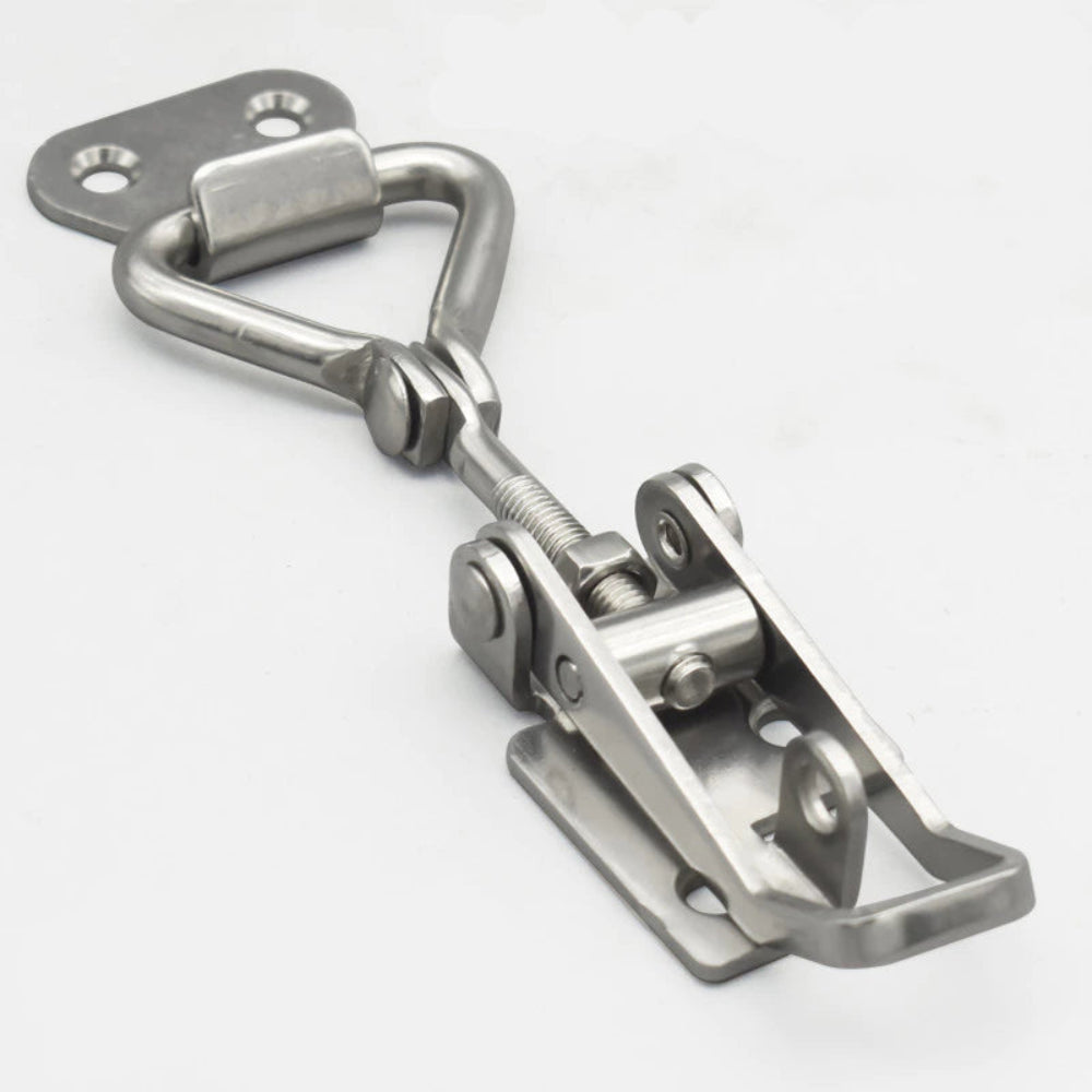 Boatyard Malaysia Multifunctional Adjustable Buckle Heavy-Duty Lock Buckle 304 Stainless Steel 90 Degree Vertical Door Buckle Box Buckle Door Bolt Clamp JZR2 - Boatyard Malaysia