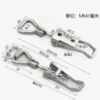 Boatyard Malaysia Multifunctional Adjustable Buckle Heavy-Duty Lock Buckle 304 Stainless Steel 90 Degree Vertical Door Buckle Box Buckle Door Bolt Clamp JZR2 - Boatyard Malaysia