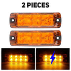 2PCS Car Marker Lamp Warning Lights LED Side Clearance Marker Lamp For Trailer Truck Caravan 12V- 24V boatyardmalaysia