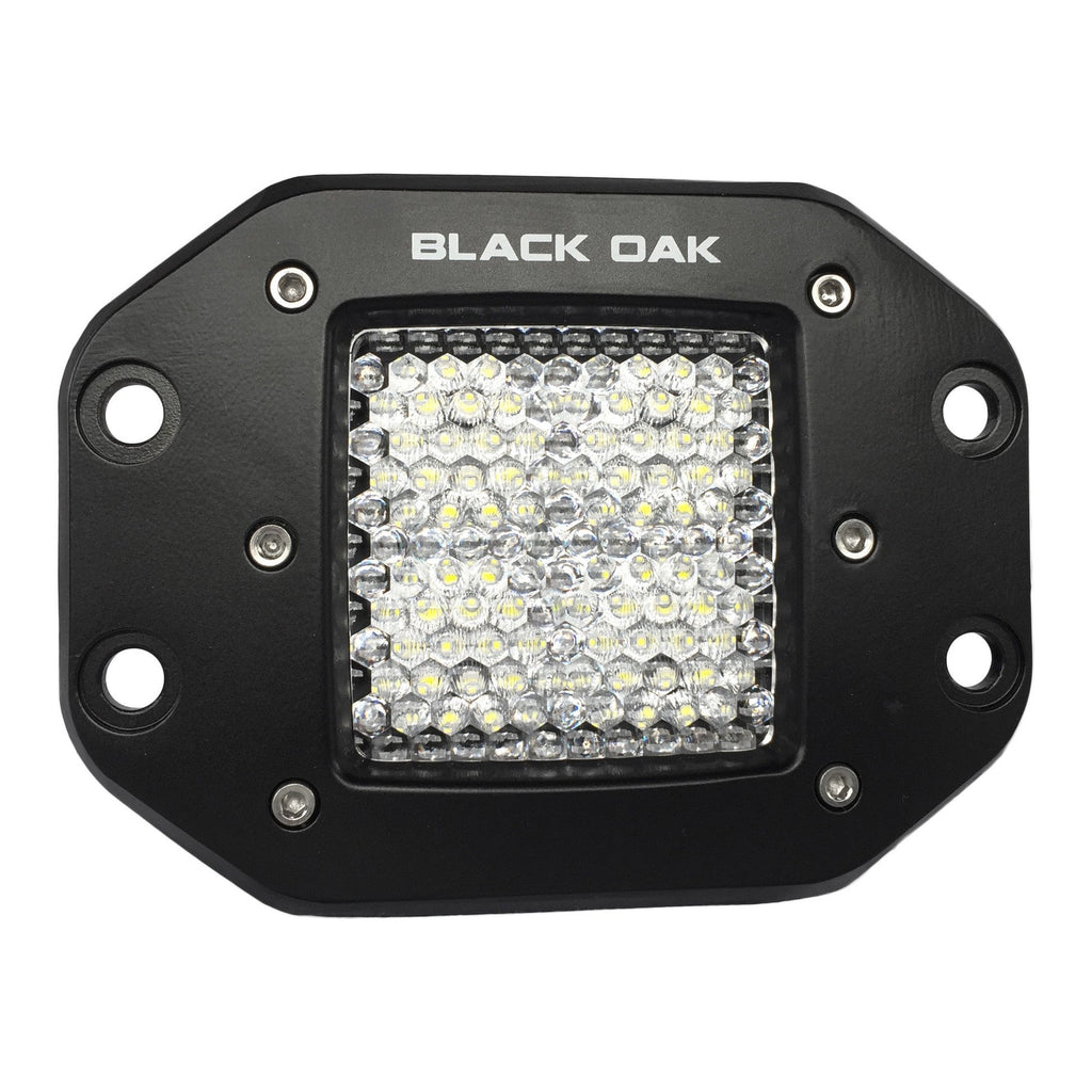 Black Oak 2" Flush Diffused 10W Cree Black boatyardmalaysia