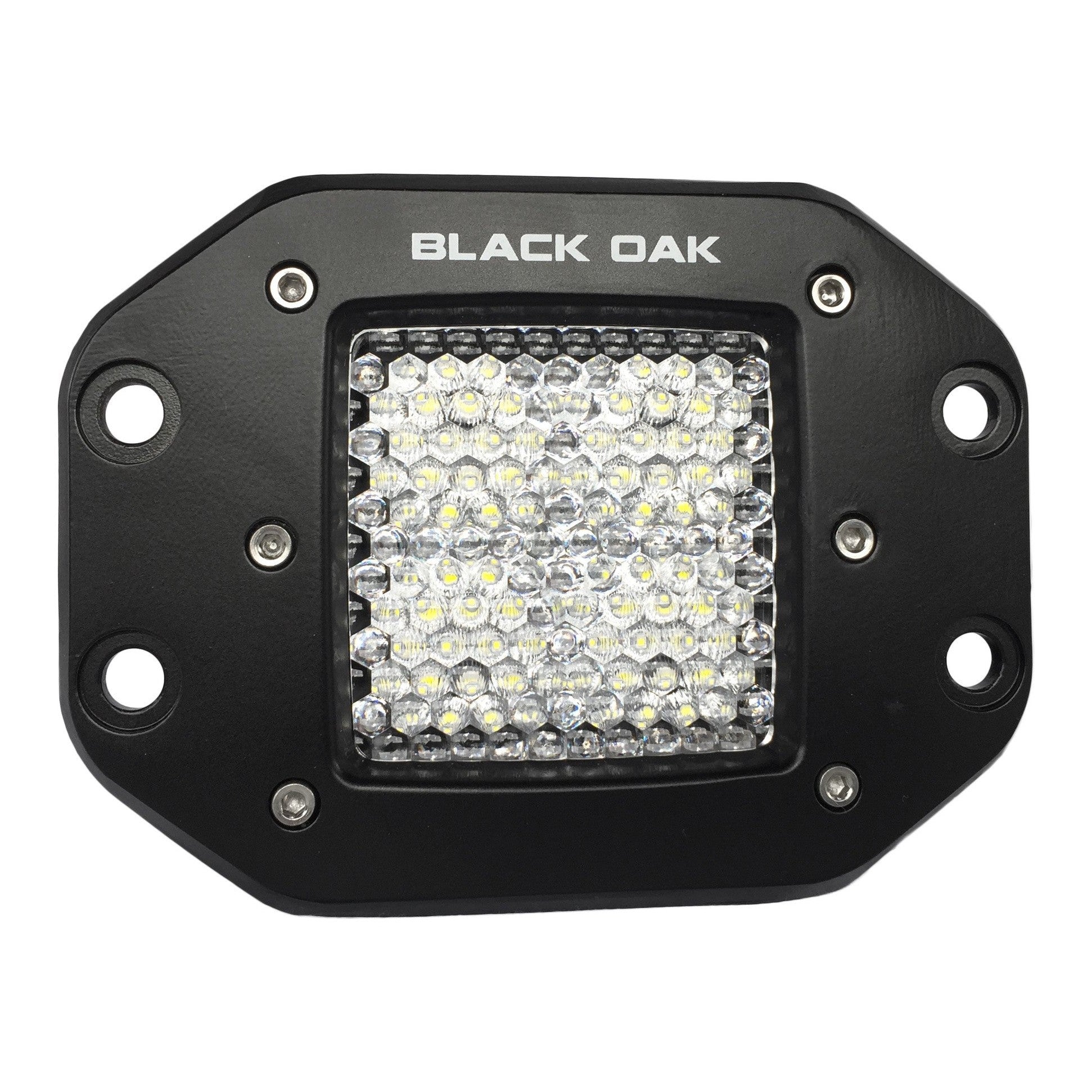 Black Oak Led Black Oak 2" Flush Diffused 10W Cree Black - Boatyard Malaysia