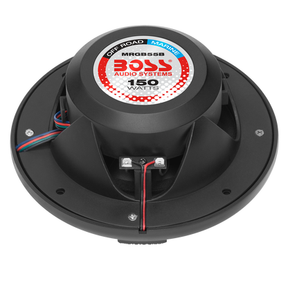 MRGB55B Marine Speakers 5.25" Black with RGB boatyardmalaysia