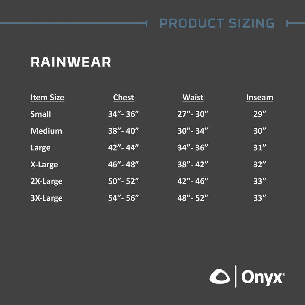 Onyx Outdoor Onyx Essentials Rain Jacket 2X-Large - Gray - Boatyard Malaysia