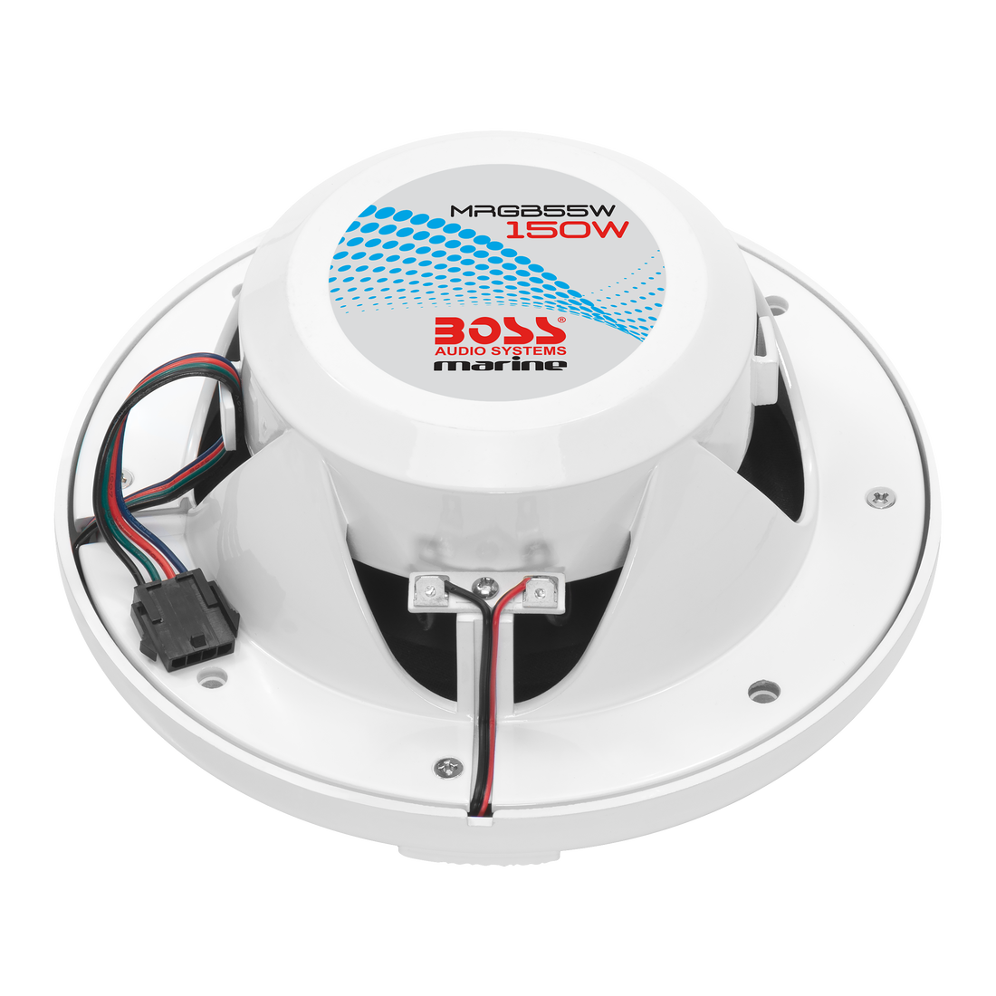 Boss Audio MRGB55W Marine Speakers 5.25" - White with RGB - Boatyard Malaysia