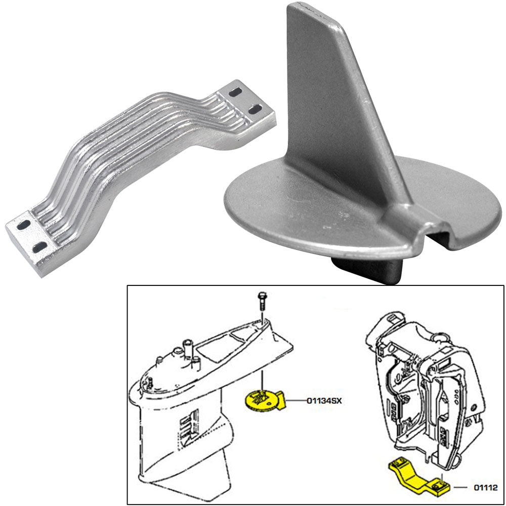 Anode Kit Yamaha 150 -200 Hp Lh Aluminum Polybag boatyardmalaysia