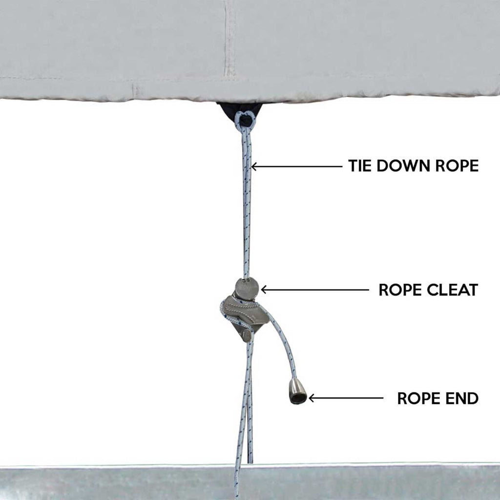 Oceansouth Day Cruiser Runabout Cover with Outboard Engines - Boatyard Malaysia