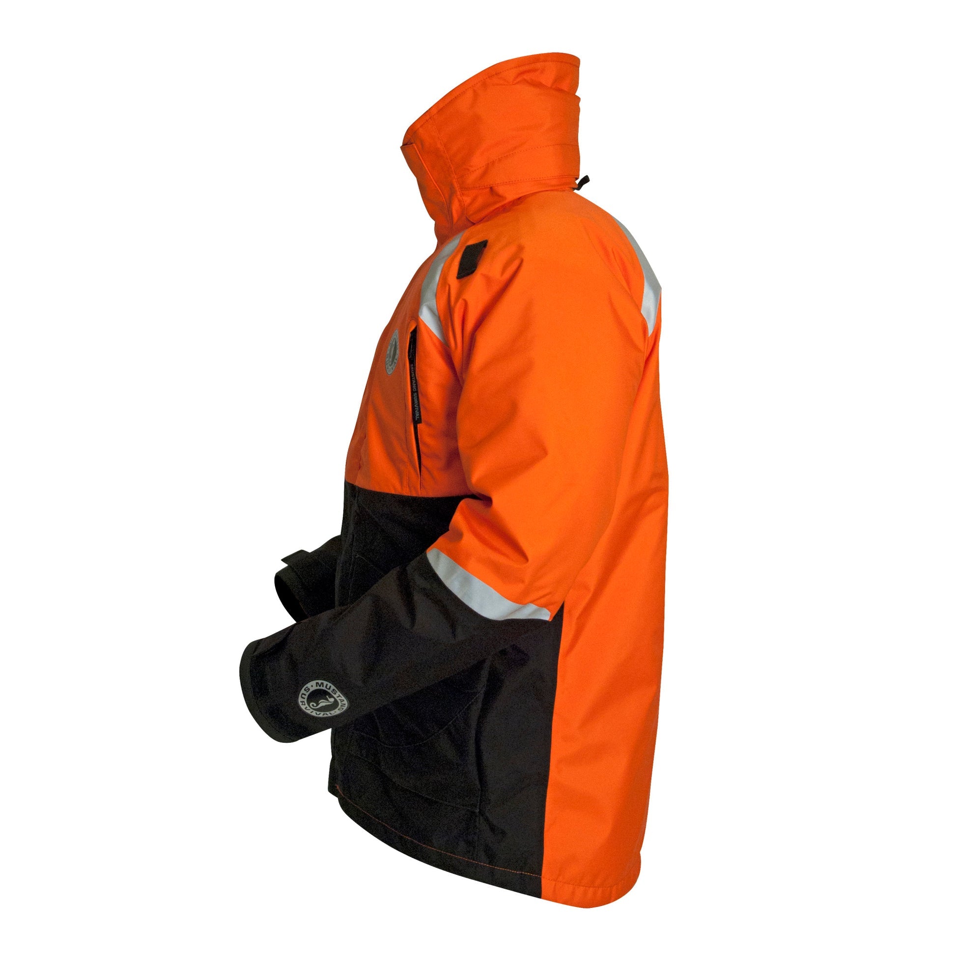 Mustang Survival Mustang Catalyst Flotation Coat Med Orange-Black - Boatyard Malaysia