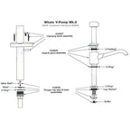 Whale Marine Whale V Pump Self Priming Hand Operated Manual Galley Pump - Boatyard Malaysia