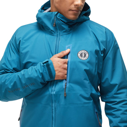Mustang Men's Callan Waterproof Jacket XL - Ocean Blue