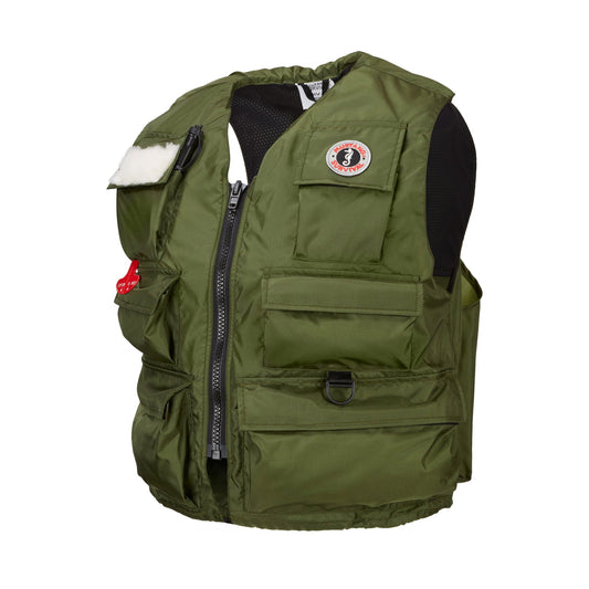 Mustang Manual Inflatable Fisherman'S Vest L Olive