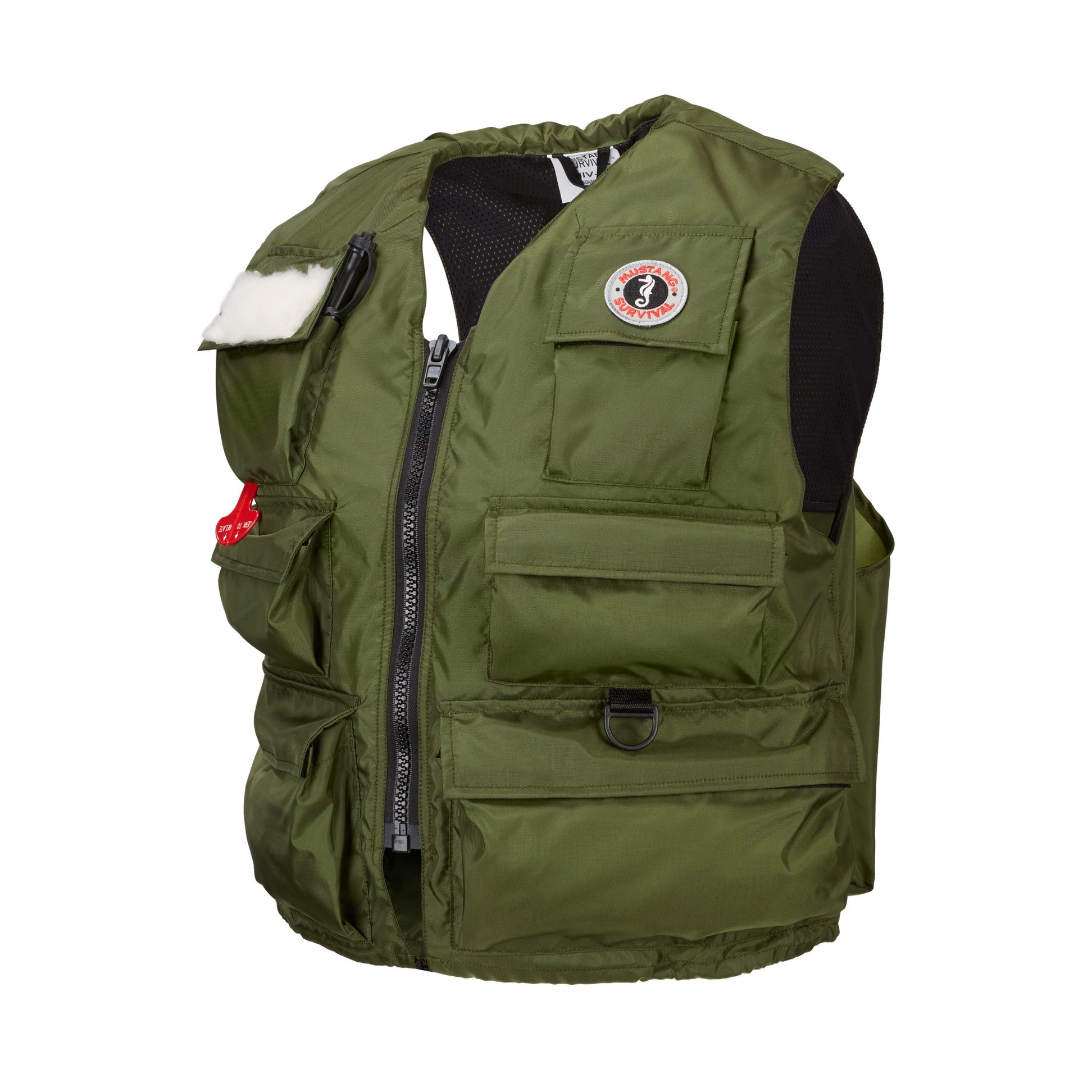 Mustang Manual Inflatable Fisherman'S Vest M Olive boatyardmalaysia