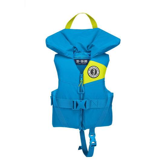 Mustang Child Lil Legends Foam Vest Azurea Blue boatyardmalaysia