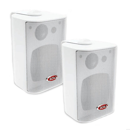 MR4.3w 3-way Box Speakers White pair boatyardmalaysia