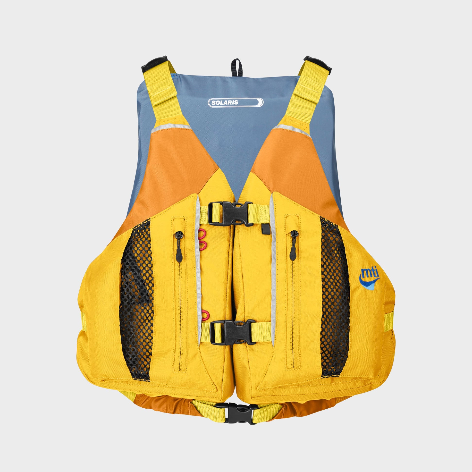 Mustang Solaris Foam Vest Yellow Grey M/L boatyardmalaysia