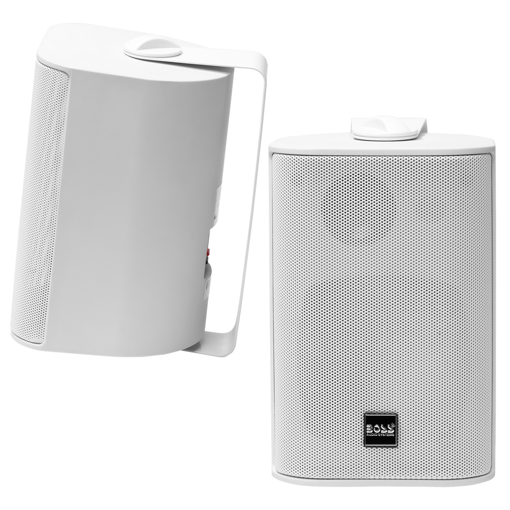 Boss Audio MR4.3w 3-way Box Speakers White pair - Boatyard Malaysia