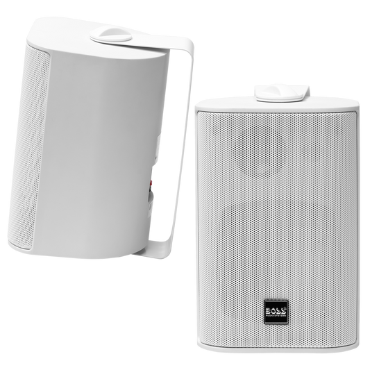 MR4.3w 3-way Box Speakers White pair boatyardmalaysia