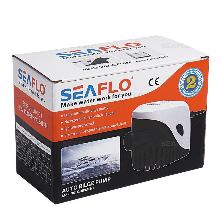 Seaflo 11 Series 750 GPH Automatic Submersible Pump with Magnetic Float Switch - Boatyard Malaysia