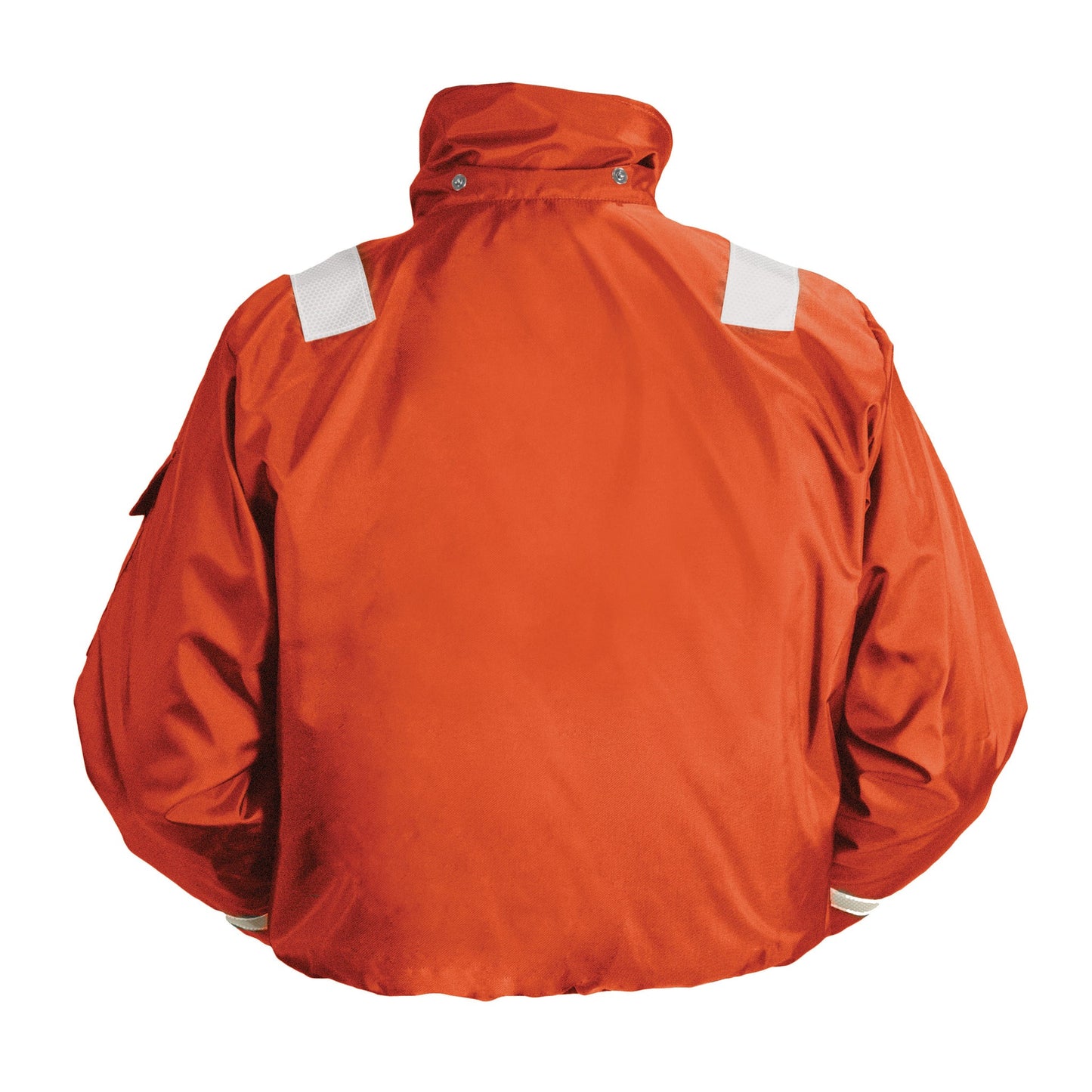 Mustang Classic Flotation Bomber Jacket With Solas Tape - Orange - Large boatyardmalaysia