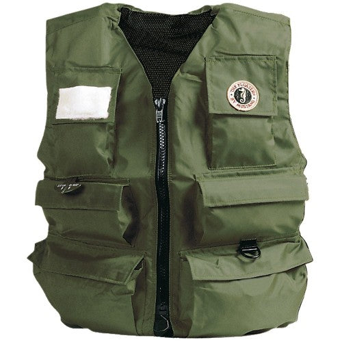 Mustang Manual Inflatable Fisherman'S Vest M Olive boatyardmalaysia