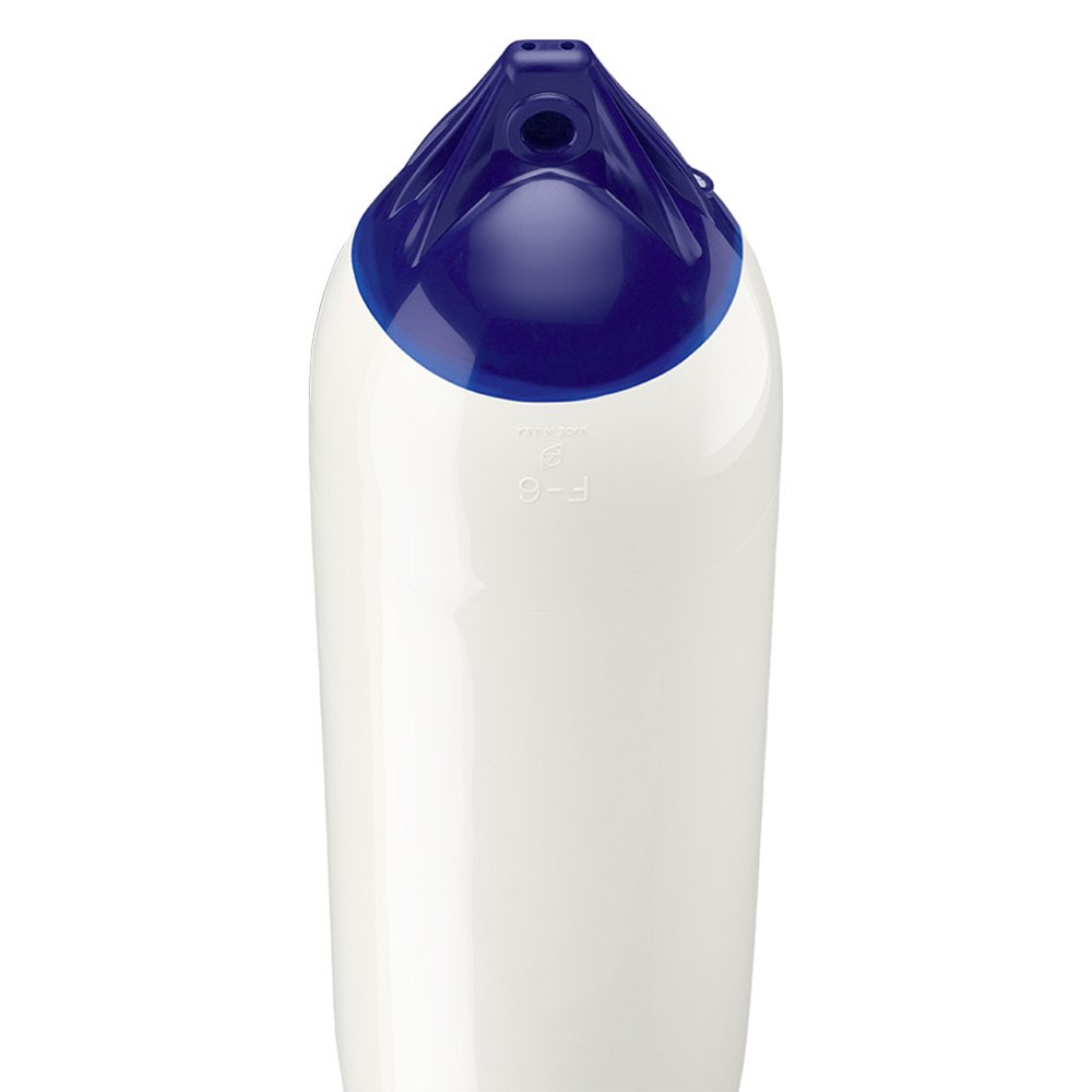 Polyform F-6 Twin Eye Fender 11" X 42" White - Boatyard Malaysia