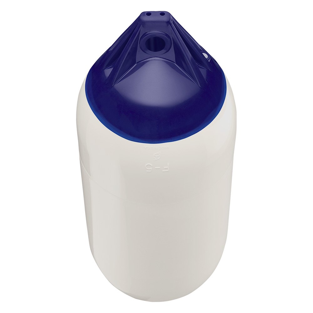 Polyform F-5 Twin Eye Fender 11" X 30" White - Boatyard Malaysia