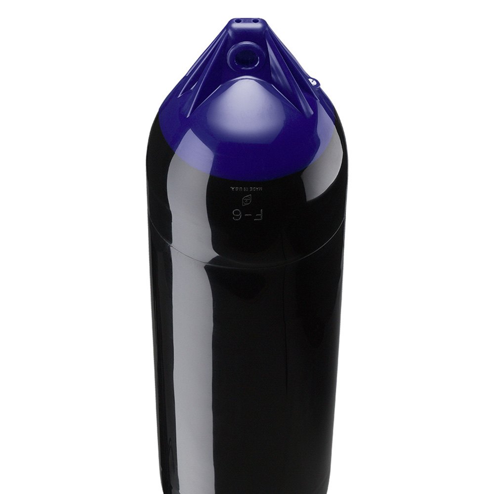 Polyform F-6 Twin Eye Fender 11" X 42" Black - Boatyard Malaysia