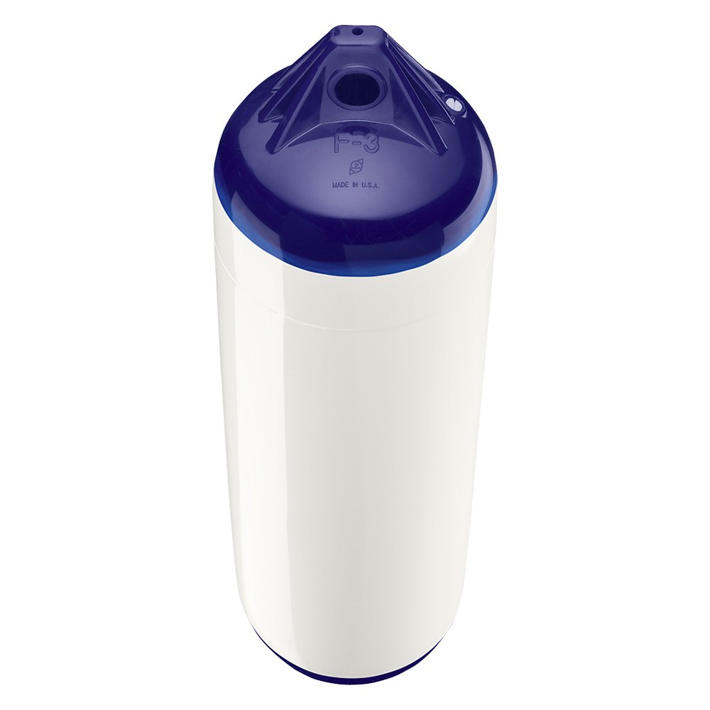 Polyform F-3 Twin Eye Fender 8.2" X 30" White - Boatyard Malaysia