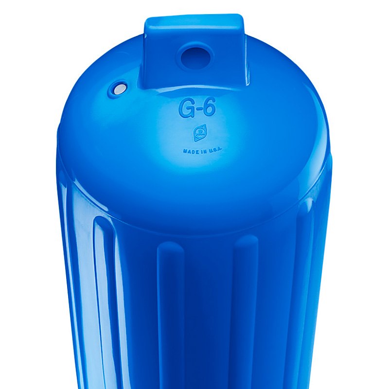 Polyform G-6 Twin Eye Fender 11" X 30" Blue W/ Air Adapter - Boatyard Malaysia