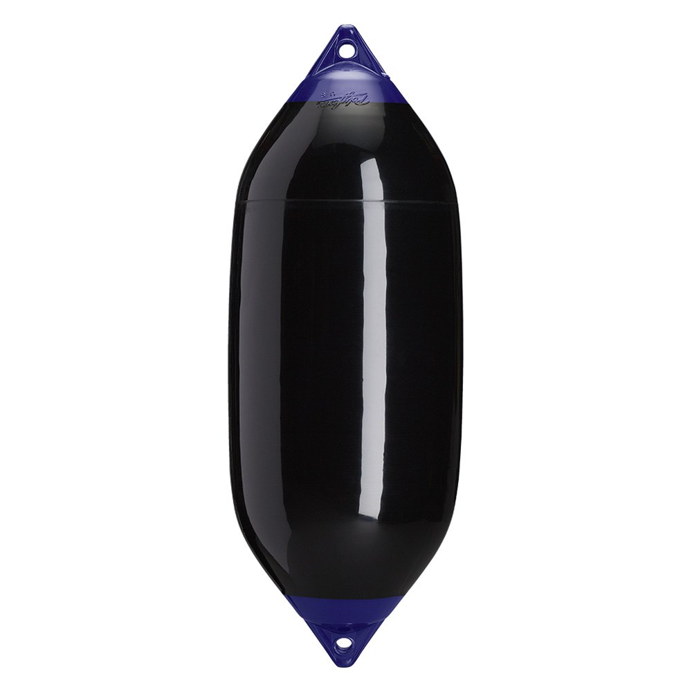 Polyform F-7 Twin Eye Fender 15" X 41" Black - Boatyard Malaysia