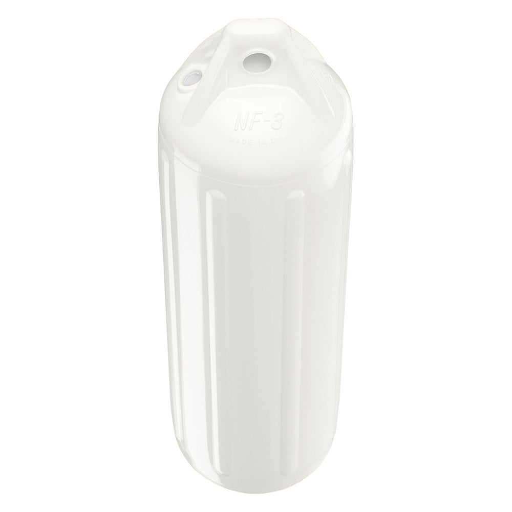 Polyform NF-4 Heavy Duty Twin Eye Fender 6.4" X 21.6" White - Boatyard Malaysia