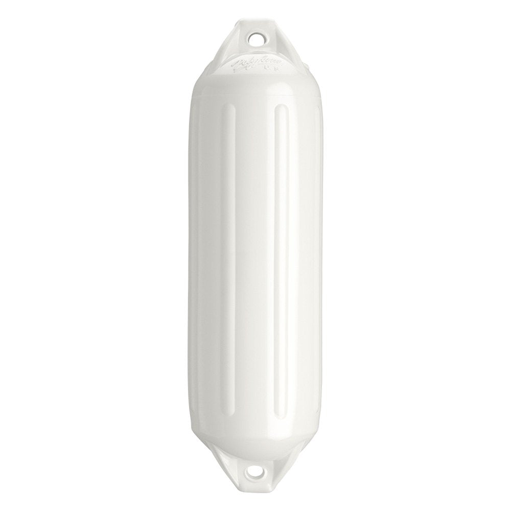 Polyform NF-4 Heavy Duty Twin Eye Fender 6.4" X 21.6" White - Boatyard Malaysia