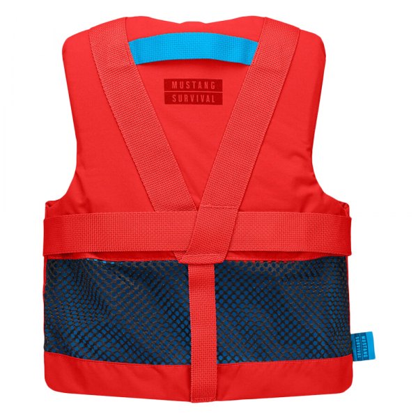 Mustang Rev Youth Foam Vest Imperial Red