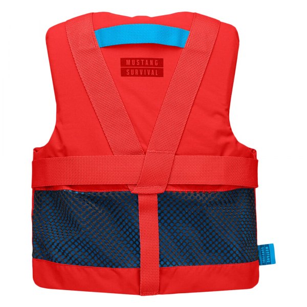 Mustang Rev Youth Foam Vest Imperial Red boatyardmalaysia