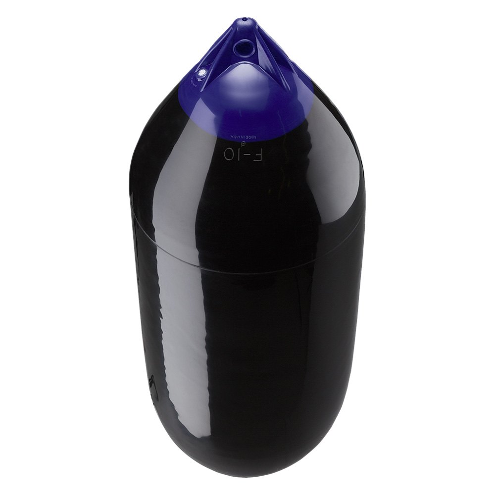 Polyform F-10 Twin Eye Fender 18" X 50" Black - Boatyard Malaysia