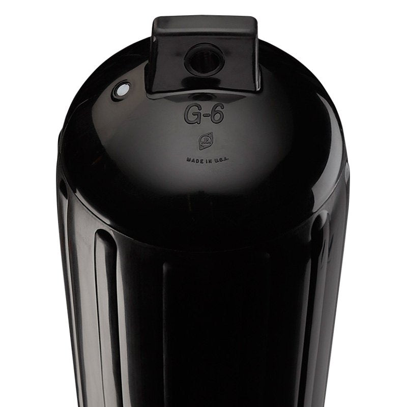 Polyform G-6 Twin Eye Fender 11" X 30" Black W/ Air Adapter - Boatyard Malaysia