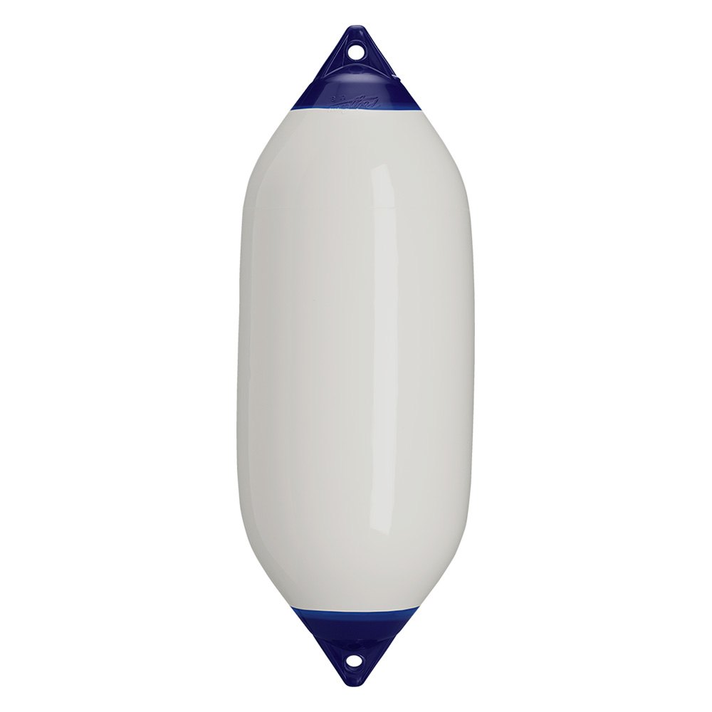 Polyform F-7 Twin Eye Fender 15" X 41" White - Boatyard Malaysia
