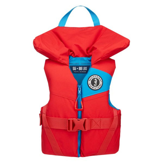 Mustang Lil' Legends Youth Foam Pfd Imperial Red