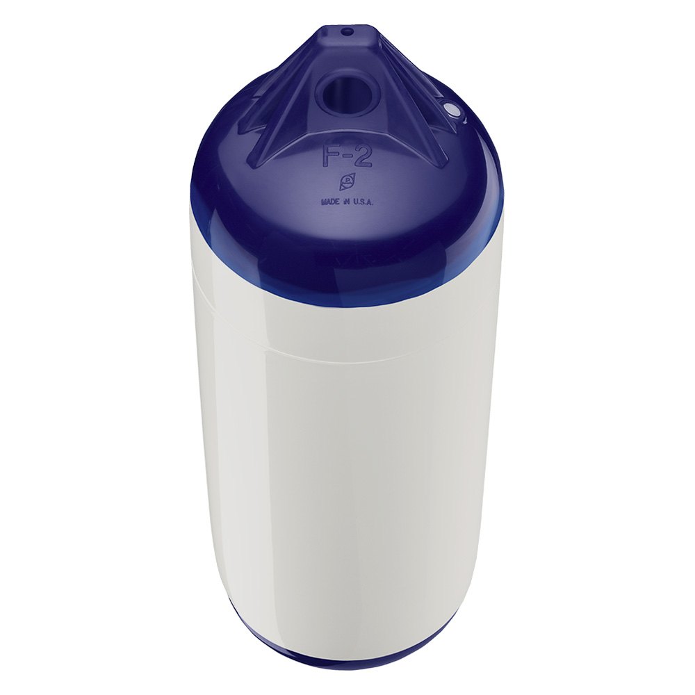 Polyform F-2 Twin Eye Fender 8.2" X 25" White - Boatyard Malaysia