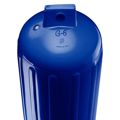 Polyform G-6 Twin Eye Fender 11" X 30" Cobalt Blue W/ Air