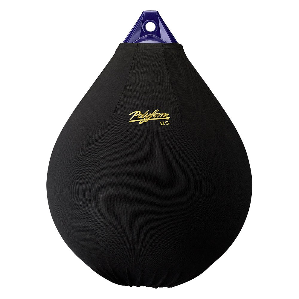 Polyform Fender Cover Black For A-6 Ball Style - Boatyard Malaysia