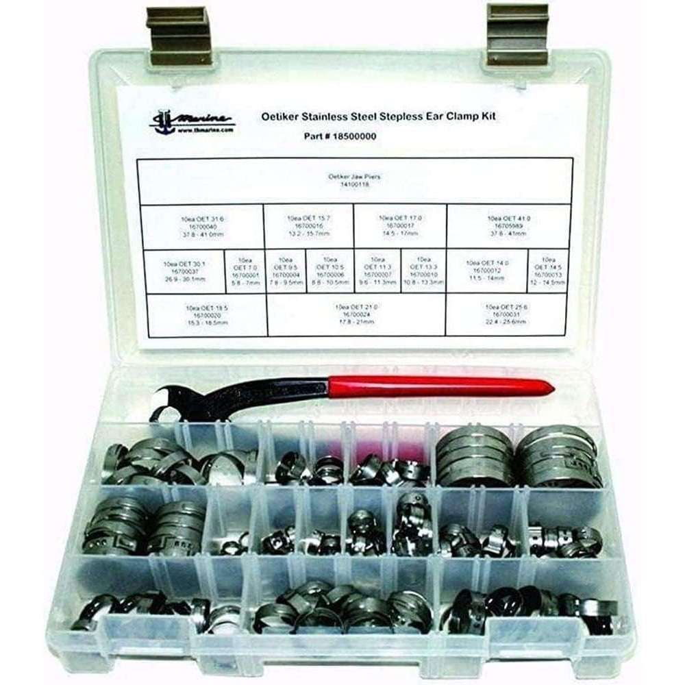 T-H MARINE OETIKER STEPLESS CLAMP KIT W/ PLIERS