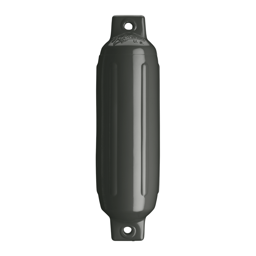 Polyform G-1 TWIN EYE FENDER 3.5" X 12.8" GRAPHITE - Boatyard Malaysia