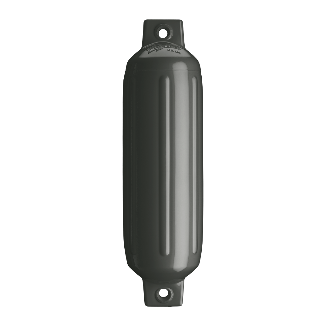 Polyform G-2 TWIN EYE FENDER 4.5" X 15.5" GRAPHITE - Boatyard Malaysia