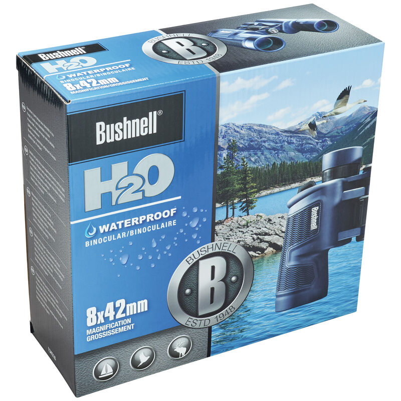 Bushnell H2O 8X42Mm Dark Blue  Porro WP/FP Twist Up Eyecups