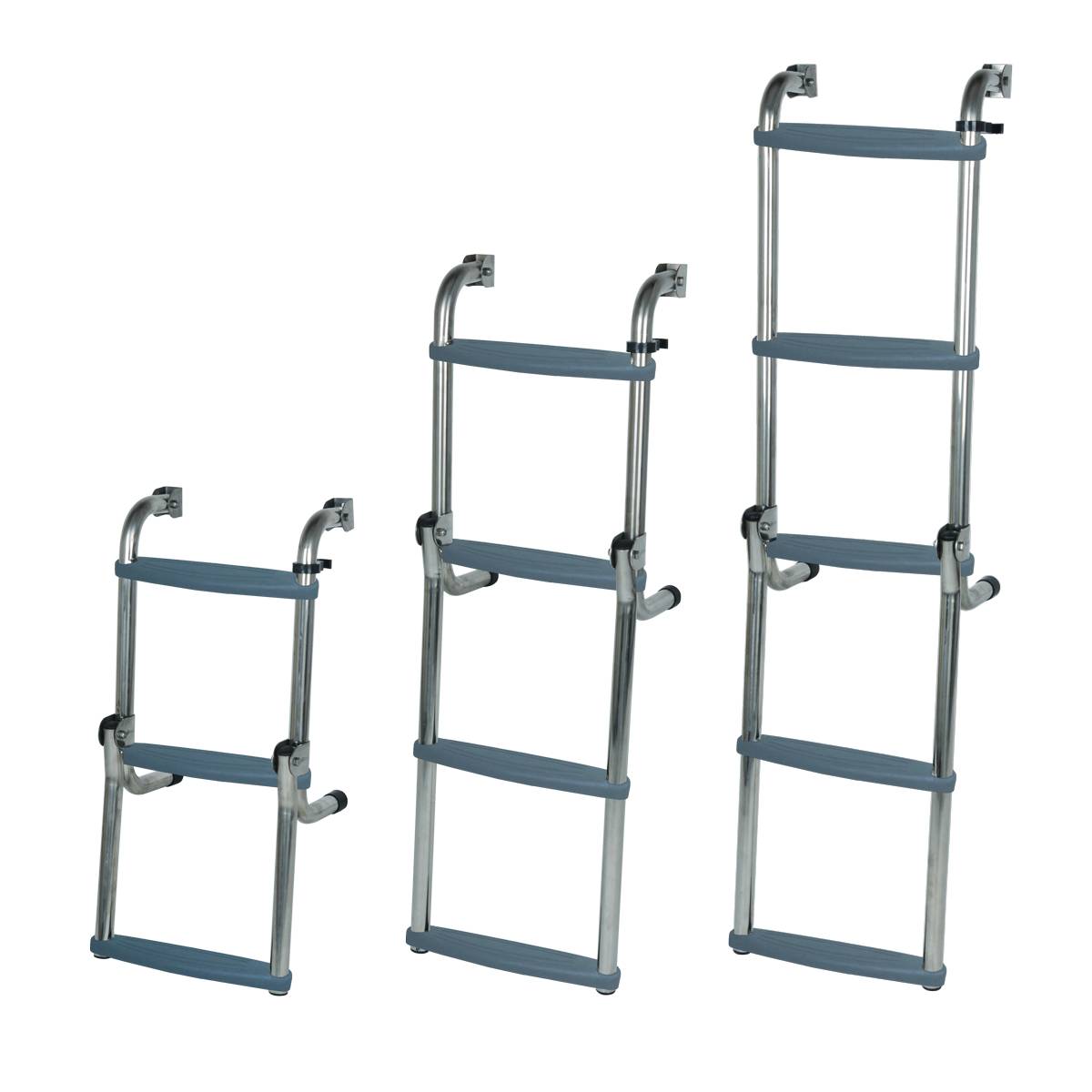 Oceansouth Long Base Ladder Stainless Steel folding - Boatyard Malaysia