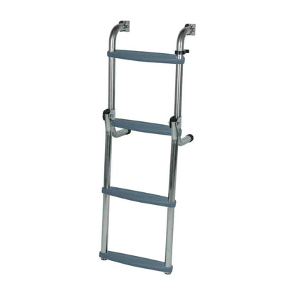 Long Base Ladder – Stainless Steel folding