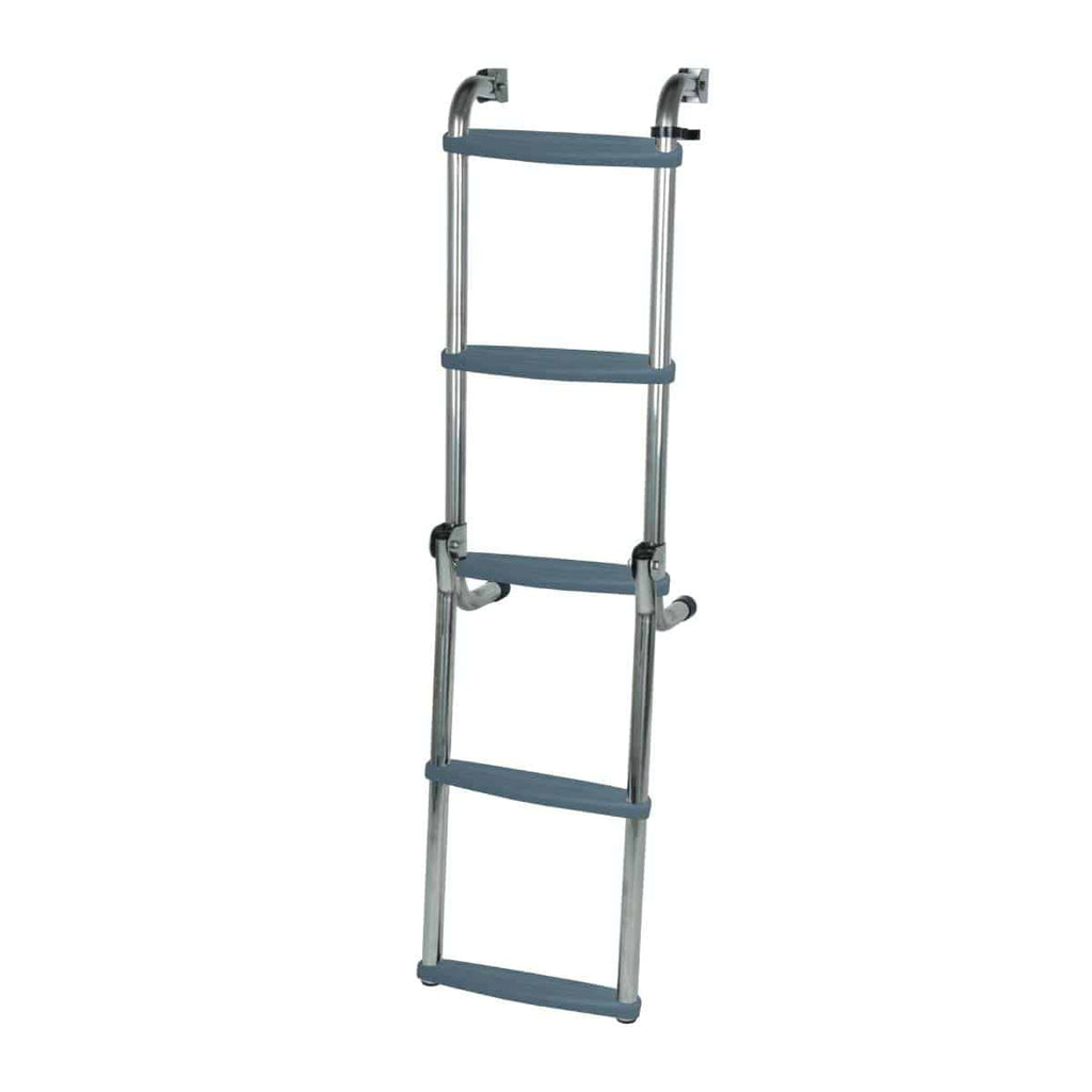 Oceansouth Long Base Ladder Stainless Steel folding - Boatyard Malaysia