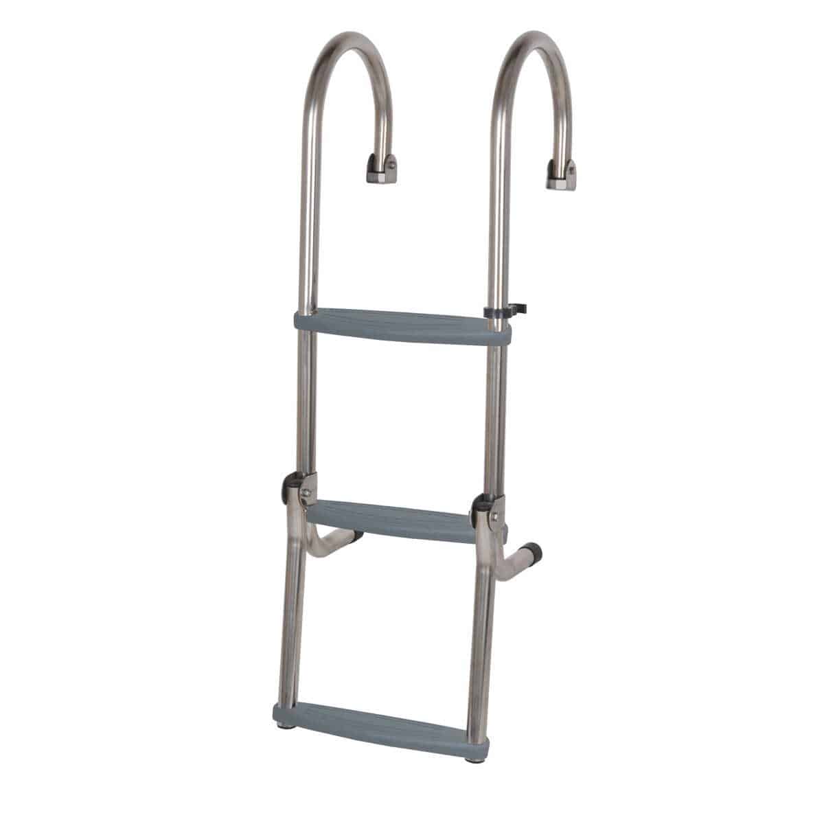Gunwale Stainless Steel Folding Ladder