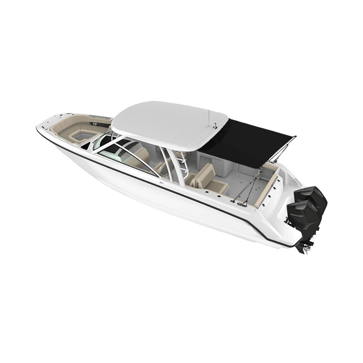 Oceansouth Hard Top Stern Shade Extension Kit - Boatyard Malaysia