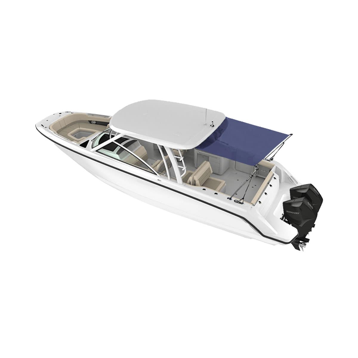 Hard Top Stern Shade Extension Kit
